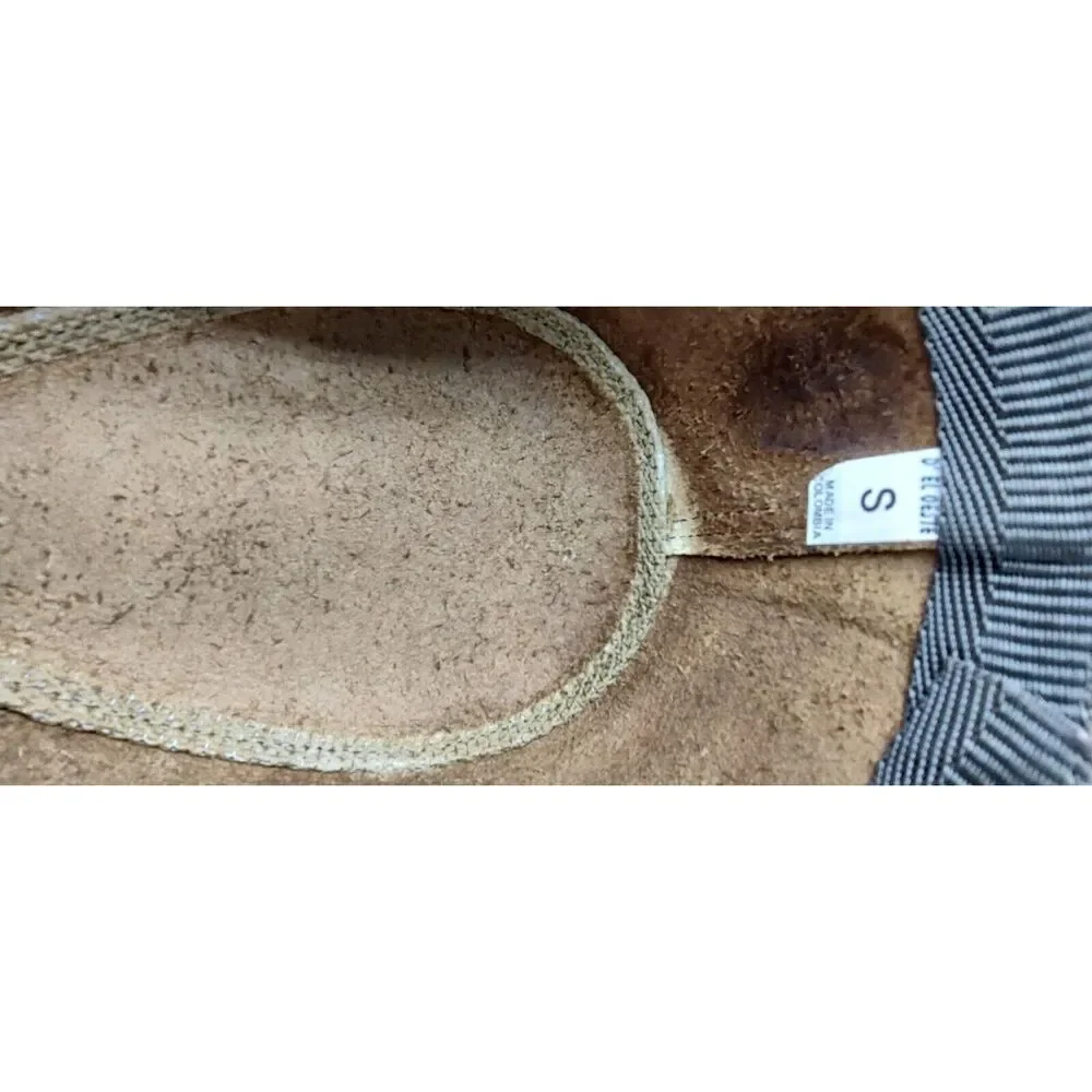 Colombian Crafted Small Brown Leather Western Cowboy Outback Boho Distressed Hat